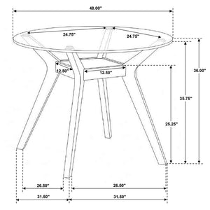 Flynn - Round Counter Height Dining Table - Brown