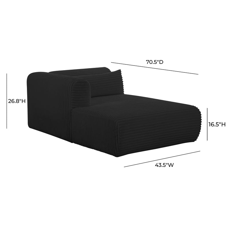 Tarra - Fluffy Oversized Corduroy Modular Chaise - R&R Furniture Gallery (Fountain Valley, CA)