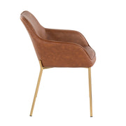 Set of two Lumi Source Daniella contemporary dining chairs with sleek design and neutral upholstery, perfect for modern dining rooms.