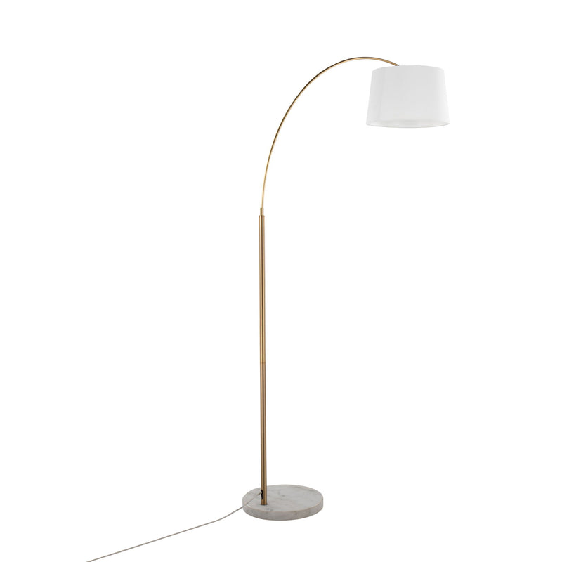 Lumi Source March contemporary floor lamp with sleek design and elegant finish, standing tall with a modern look in a stylish room setting.
