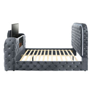 Kana - Bed With LED, Fireplace & TV Stand - R&R Furniture Gallery (Fountain Valley, CA)