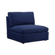 Crosby - Modular Armless Chair - Blue Fabric - R&R Furniture Gallery (Fountain Valley, CA)