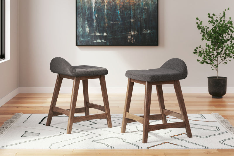 Lyncott - Upholstered Barstool (Set of 2) - R&R Furniture Gallery (Fountain Valley, CA)