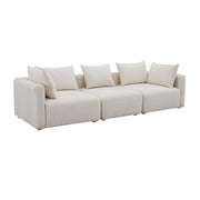 Hangover - Boucle Fabric Sofa - Cream - R&R Furniture Gallery (Fountain Valley, CA)