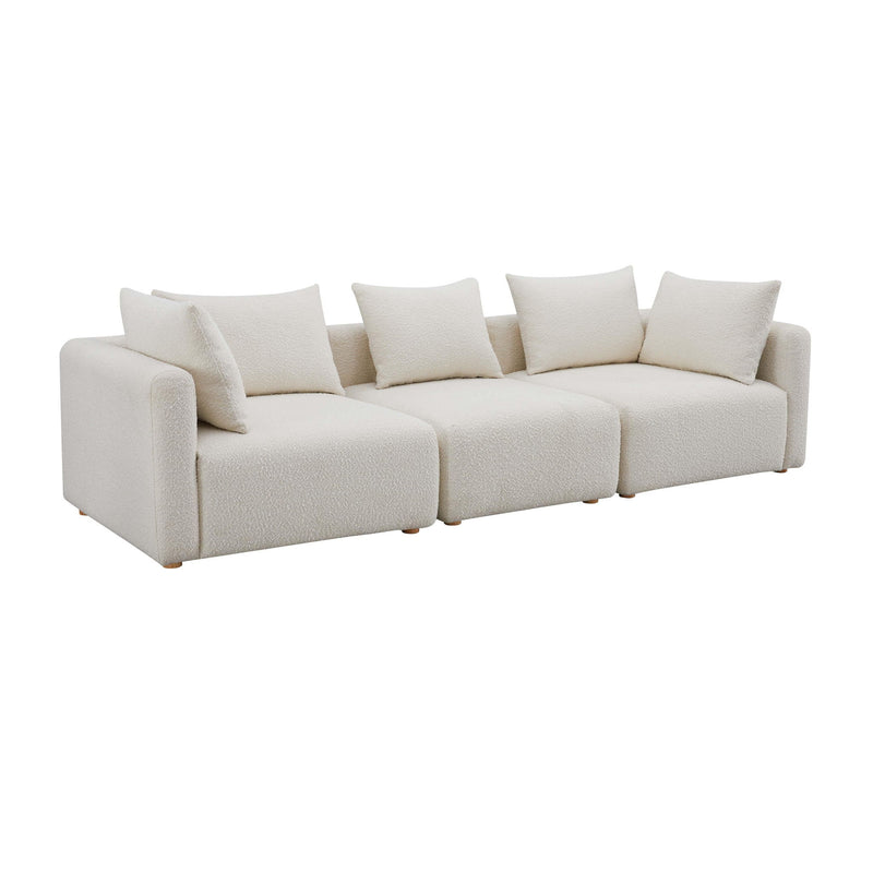 Hangover - Boucle Fabric Sofa - Cream - R&R Furniture Gallery (Fountain Valley, CA)