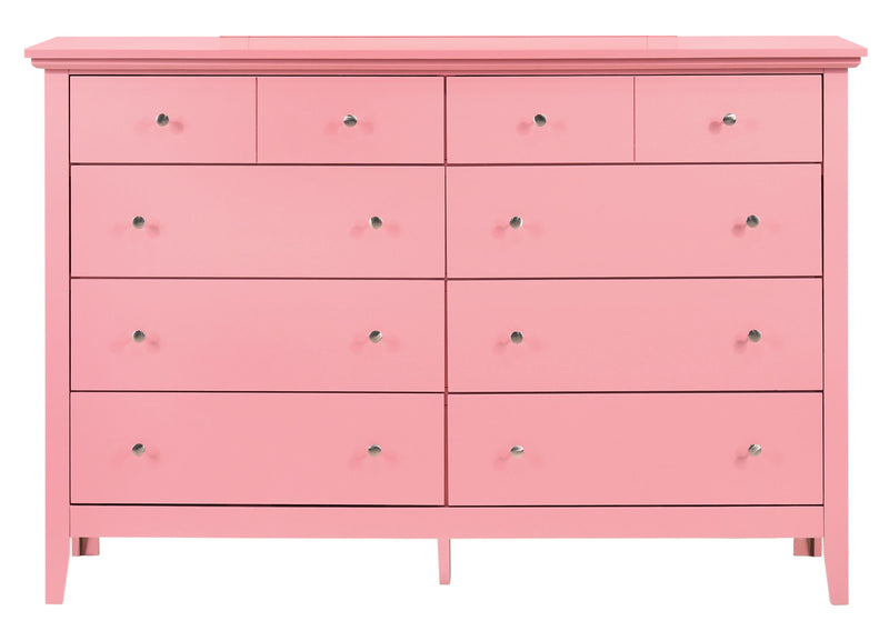 Elegant casual dresser by Glory Furniture with multiple drawers, ideal for bedroom or living room storage.
