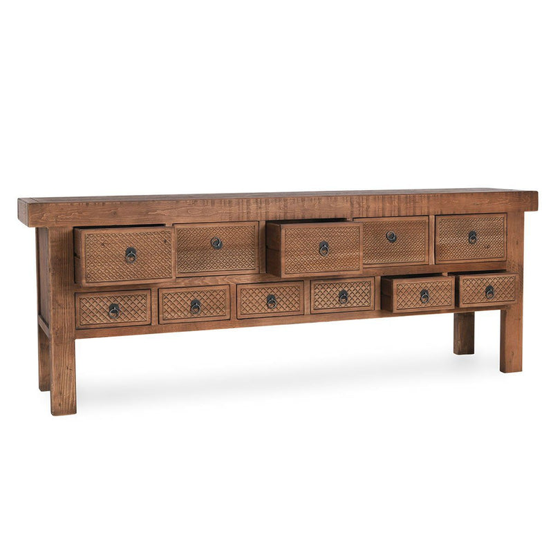 Lahey - 11 Drawer Console Table - R&R Furniture Gallery (Fountain Valley, CA)