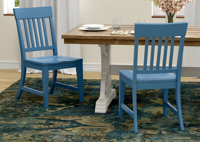 Haidel - Slat Back Dining Chairs (Set of 2) - R&R Furniture Gallery (Fountain Valley, CA)