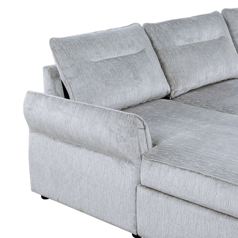 Montana - Sofabed With Storage - Gray - R&R Furniture Gallery (Fountain Valley, CA)