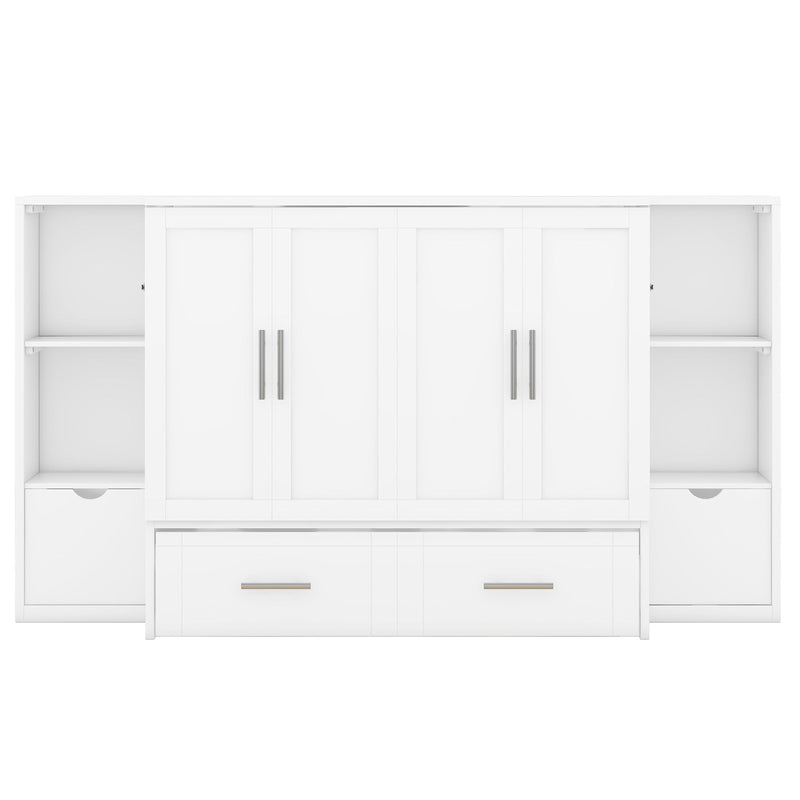 Murphy Bed With Shelves, Drawers And USB Ports - R&R Furniture Gallery (Fountain Valley, CA)
