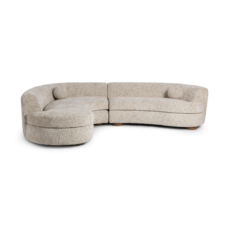 Classic Home Concord stationary sectional sofa with plush cushions and modern design, shown in a cozy living room setting.