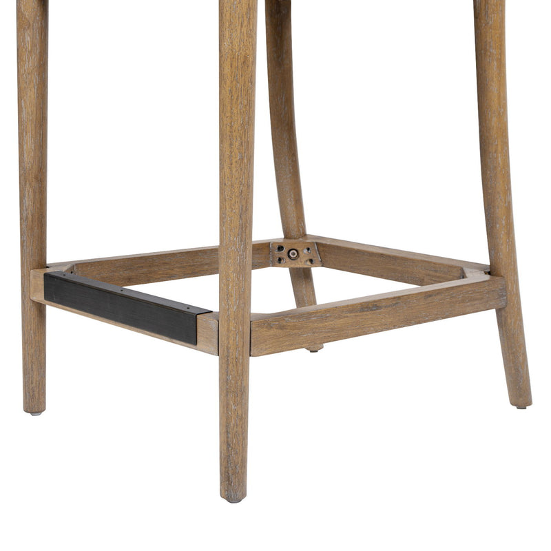 Leon - Arched Back & Upholstered Counter Stool (Set of 2) - Ivory White - R&R Furniture Gallery (Fountain Valley, CA)