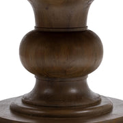 Classic Home Hera round dining table with a smooth wooden surface and sturdy legs, perfect for modern dining rooms.