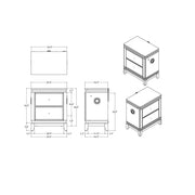 Adelaide - Nightstand With Cooler And Speaker - Gray / Black - R&R Furniture Gallery (Fountain Valley, CA)