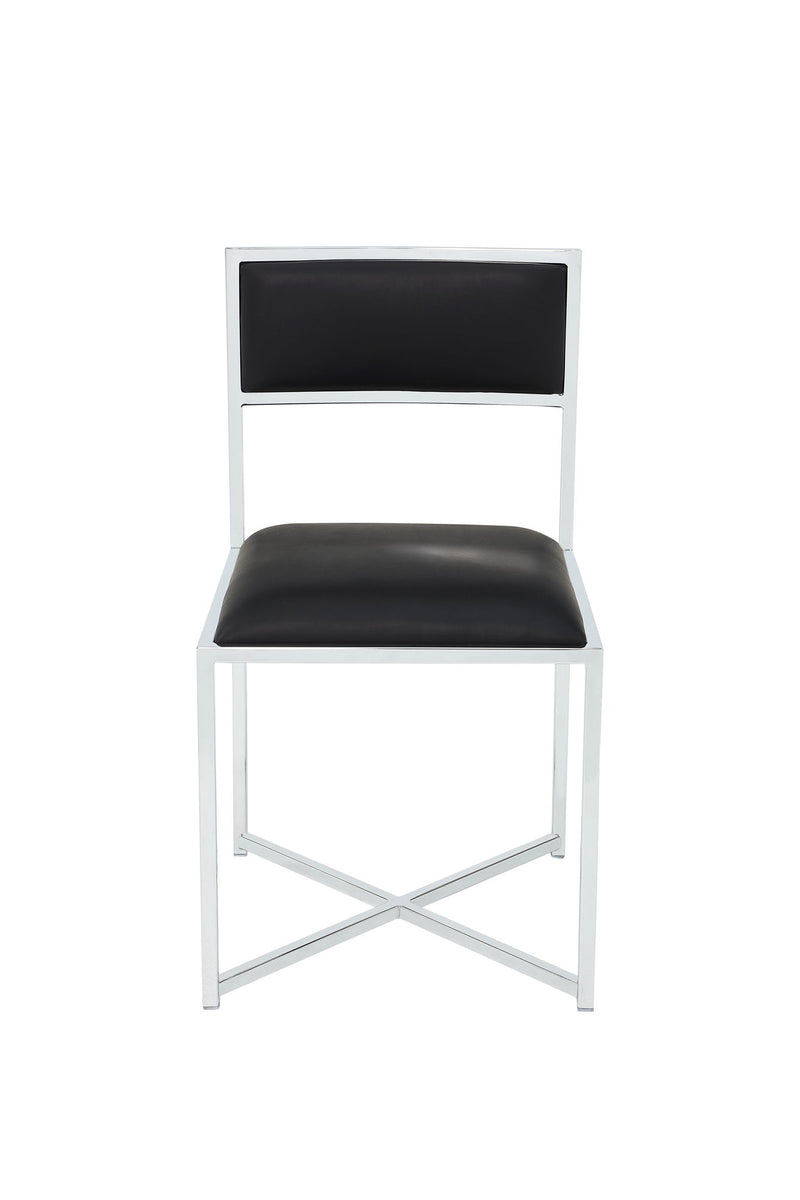 Amalfi X Base Chair -Soot/Chrm