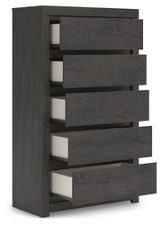 Fraluna - Five Drawer Chest - Charcoal - R&R Furniture Gallery (Fountain Valley, CA)