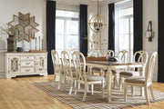 Realyn - Rectangular Dining Room Extension Table - Chipped White - R&R Furniture Gallery (Fountain Valley, CA)