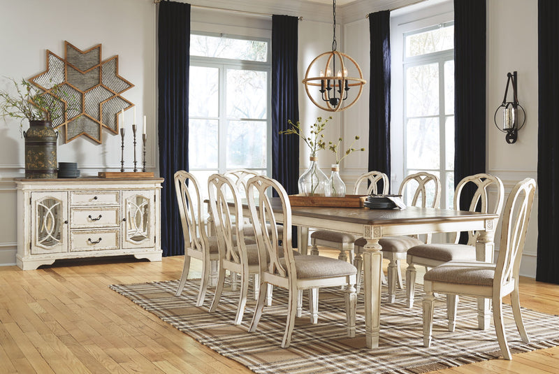 Realyn - Rectangular Dining Room Extension Table - Chipped White - R&R Furniture Gallery (Fountain Valley, CA)