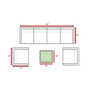 Outdoor Wicker Conversation Set With Cushions, All Weather - R&R Furniture Gallery (Fountain Valley, CA)