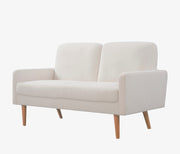 Loveseat Sofa, European Style With Sleek Design, Modern & Vintage Flair, Upholstered 2 Seater Couch - R&R Furniture Gallery (Fountain Valley, CA)