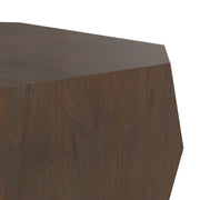 Eisley - Coffee Table With Geometric Design, - Walnut - R&R Furniture Gallery (Fountain Valley, CA)