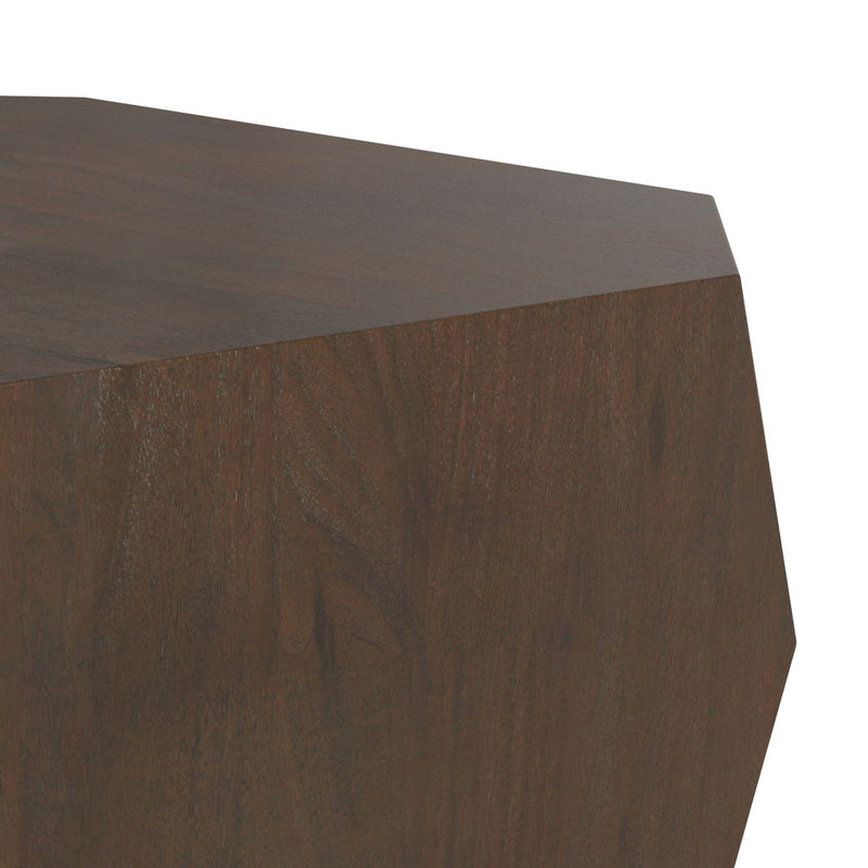Eisley - Coffee Table With Geometric Design, - Walnut - R&R Furniture Gallery (Fountain Valley, CA)