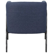 Uttermost Jacobsen accent chair with plush fabric upholstery and modern design, shown in a stylish living room setting.