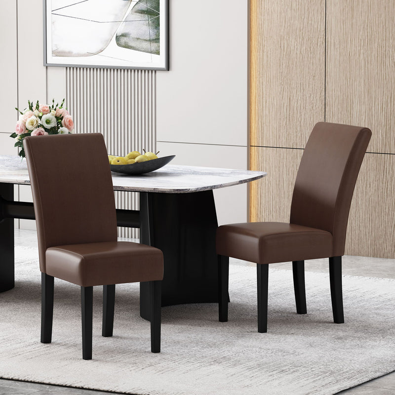 Contemporary Dining Chair With Rubberwood Legs (Set of 2) - R&R Furniture Gallery (Fountain Valley, CA)