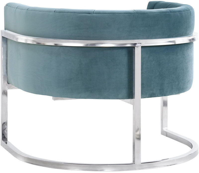 Magnolia - Chair with Silver Base - R&R Furniture Gallery (Fountain Valley, CA)