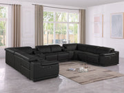 9762 - 10-Piece U Shaped Sectional Sofa With 4 Power Recliners - R&R Furniture Gallery (Fountain Valley, CA)