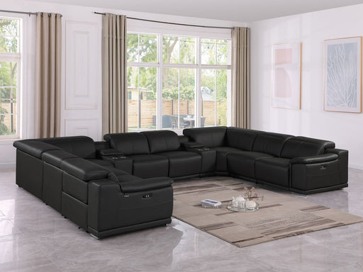 9762 - 10-Piece U Shaped Sectional Sofa With 4 Power Recliners - R&R Furniture Gallery (Fountain Valley, CA)