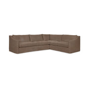Classic Home Kipton upholstered corner sectional in a cozy fabric with plush cushions and modern design.