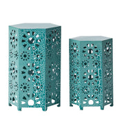 Noble House Eliana side table with a sleek, modern design featuring a round top and slender legs for stylish home decor.