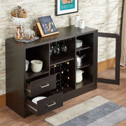 Hazen - 33" Wine Cabinet - Espresso - R&R Furniture Gallery (Fountain Valley, CA)