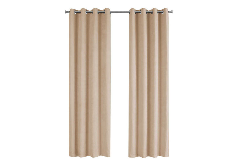 2 Pieces Set, Curtain Panel, Room Darkening, Grommet - R&R Furniture Gallery (Fountain Valley, CA)