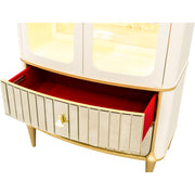 Scotts Square - Display Cabinet - Light Champagne - R&R Furniture Gallery (Fountain Valley, CA)