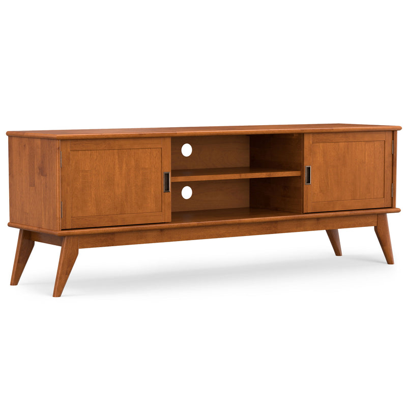 Draper - Handcrafted Mid Century Low TV Media Stand - R&R Furniture Gallery (Fountain Valley, CA)