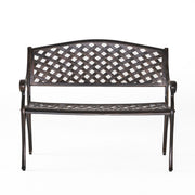 Spencer - Cast Bench - Copper - R&R Furniture Gallery (Fountain Valley, CA)