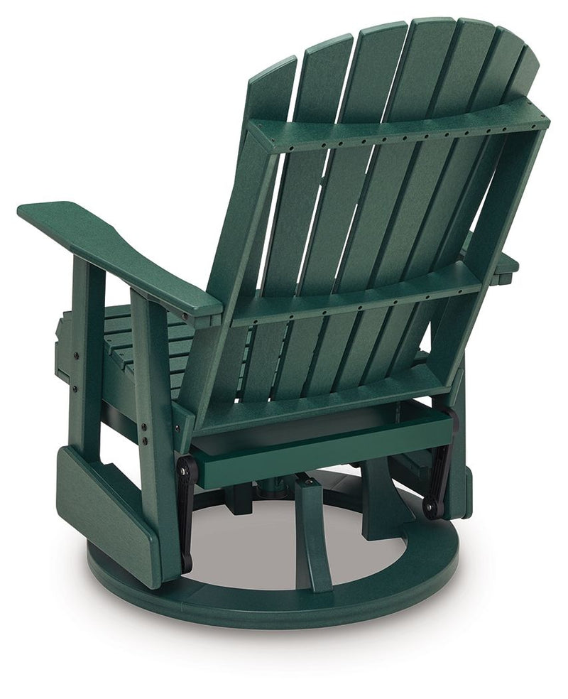 Shell Beach - Swivel Glider Chair - Green - R&R Furniture Gallery (Fountain Valley, CA)