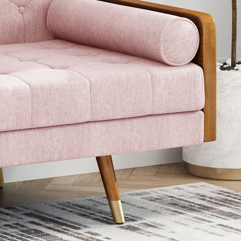 Aidan - Mid Century Modern Tufted Fabric Sofa - R&R Furniture Gallery (Fountain Valley, CA)