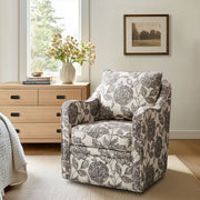 Wide Seat Arm Chair With 360 Degree Rotation - R&R Furniture Gallery (Fountain Valley, CA)