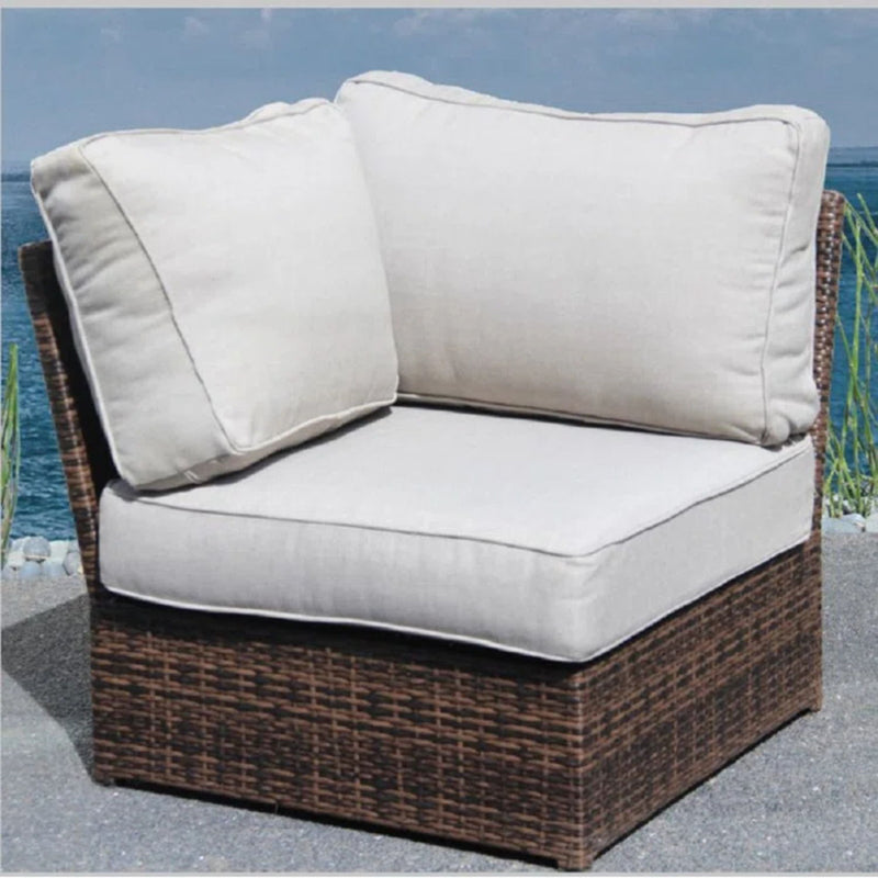 Shick - Corner Wedge Patio Chair With Cushions - R&R Furniture Gallery (Fountain Valley, CA)