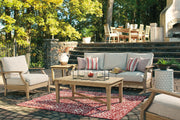 Clare View - Sofa with Cushion - Beige - R&R Furniture Gallery (Fountain Valley, CA)