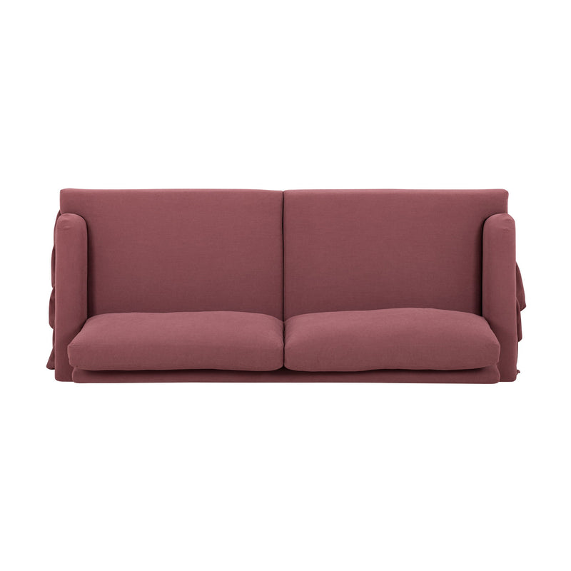 Gertrude upcycled performance fabric stationary sofa by TOV Furniture with plush cushions and modern design.