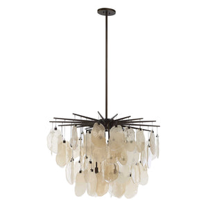 Seeded Shield - 8 Light Chandelier