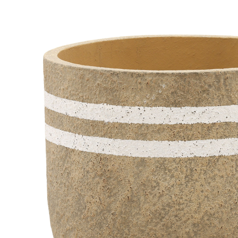 Ilona - Vase - Warm Gray And Off White