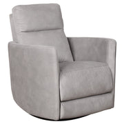 Lawson - Swivel Glider Suede Recliner Chair - Latte - R&R Furniture Gallery (Fountain Valley, CA)