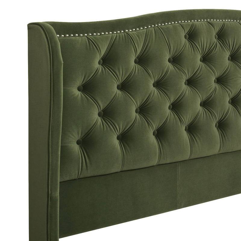 Marcella - Upholstered Shelter Headboard Bed Set - R&R Furniture Gallery (Fountain Valley, CA)
