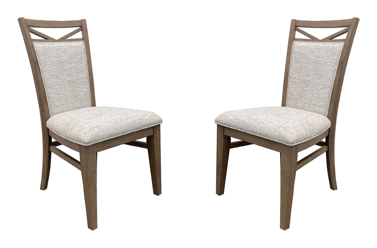 Americana Modern Dining - Upholstered Dining Chair (Set of 2) - Cotton White - R&R Furniture Gallery (Fountain Valley, CA)