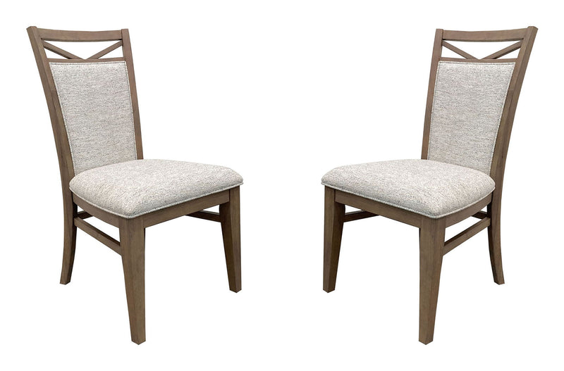 Americana Modern Dining - Upholstered Dining Chair (Set of 2) - Cotton White - R&R Furniture Gallery (Fountain Valley, CA)
